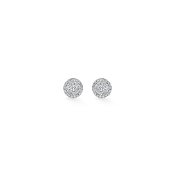 Deck Up Luminous Halo Studs - Zen Diamond India