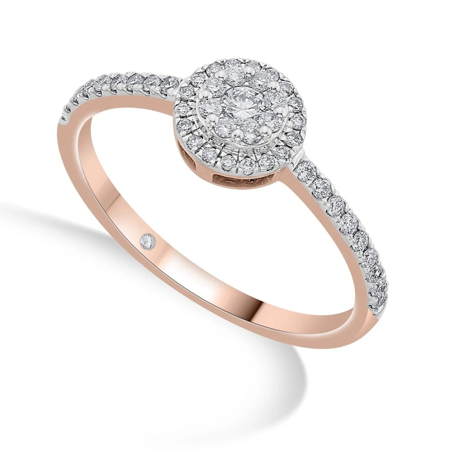 Elysian Glow Halo Ring - Zen Diamond India