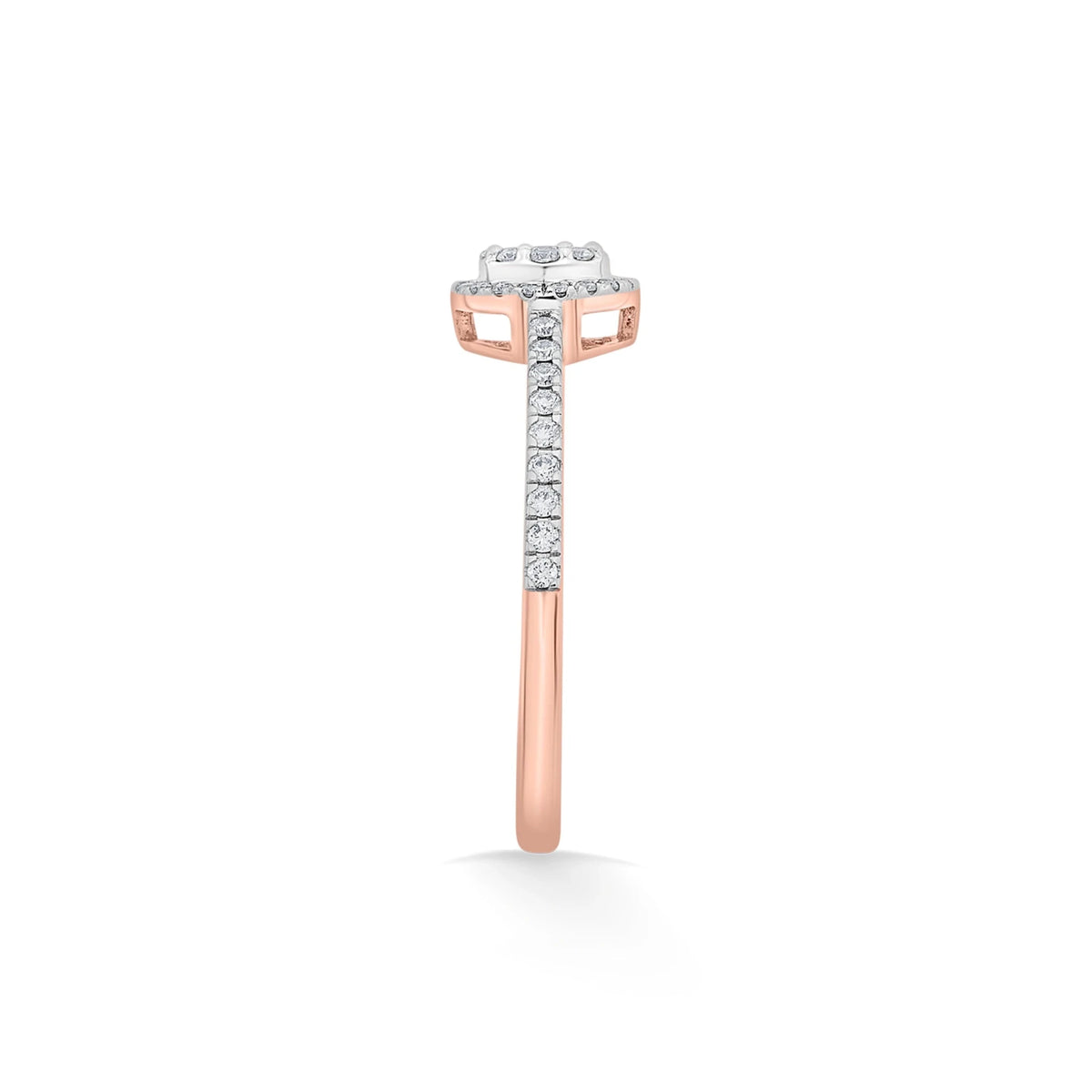 Elysian Glow Halo Ring - Zen Diamond India