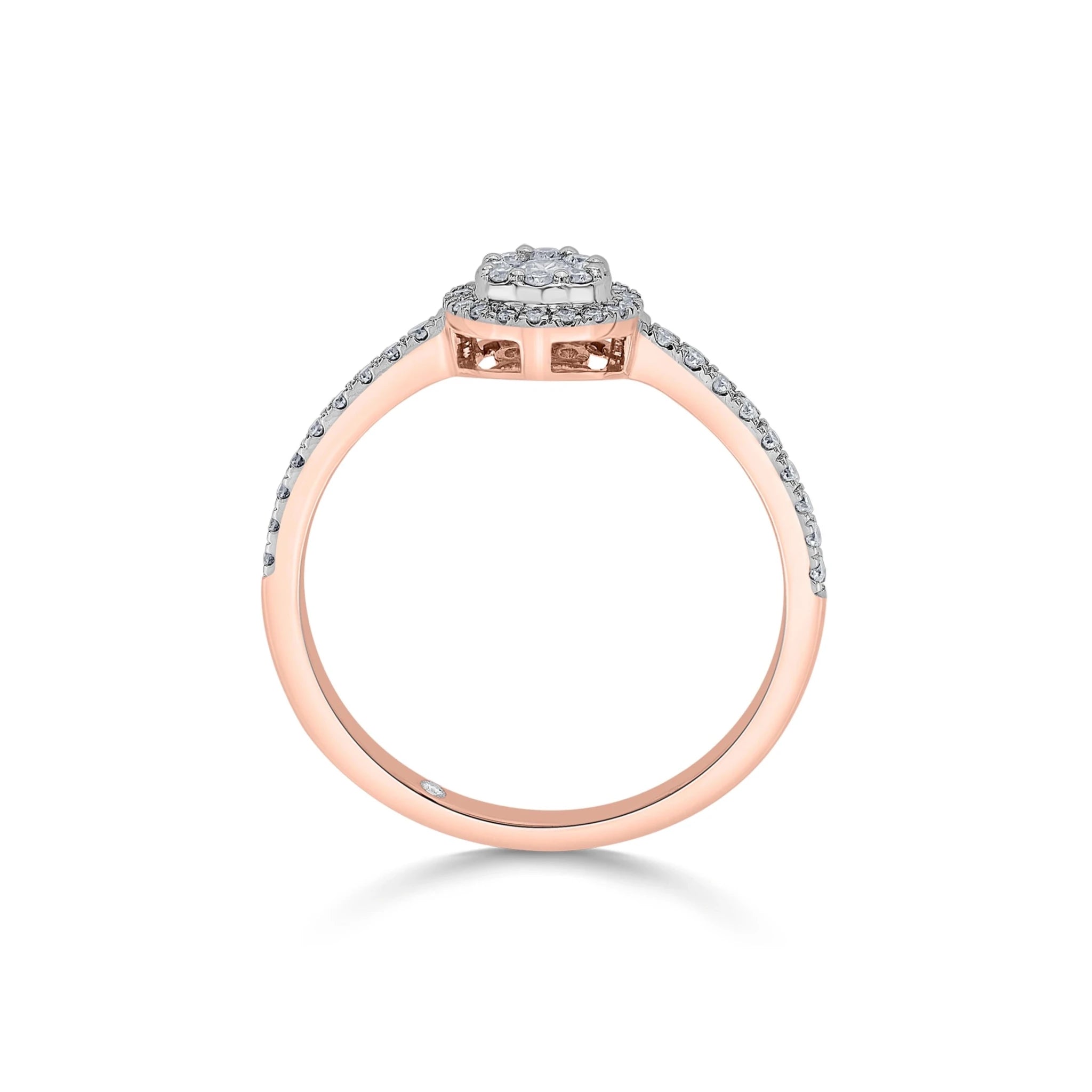 Elysian Glow Halo Ring - Zen Diamond India