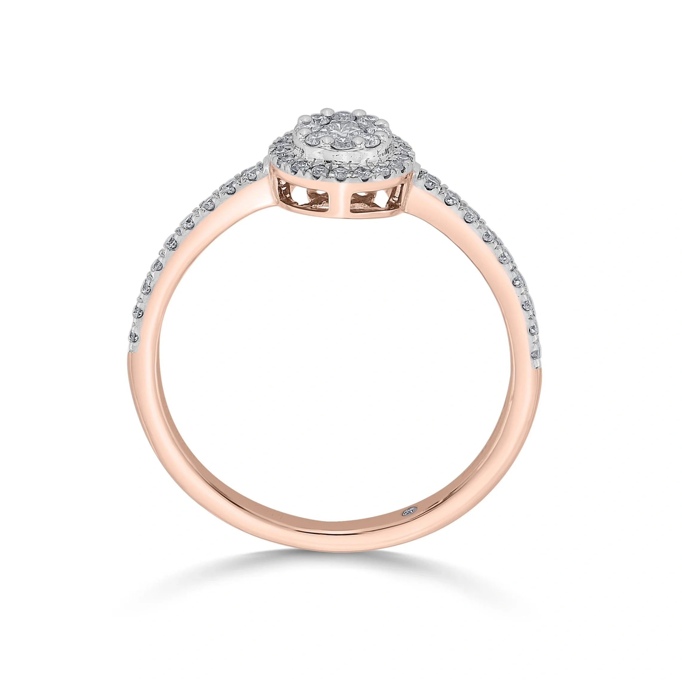 Elysian Glow Halo Ring - Zen Diamond India