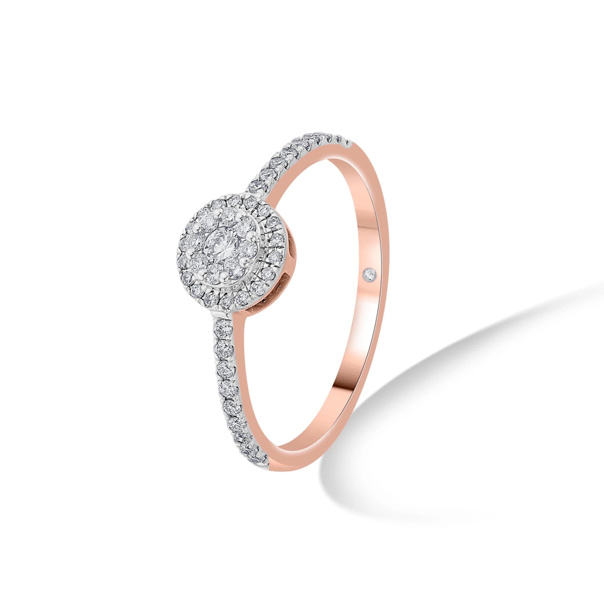Elysian Glow Halo Ring - Zen Diamond India