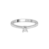 Solitaire Eternal Sparkle Minimalist Ring - Zen Diamond India