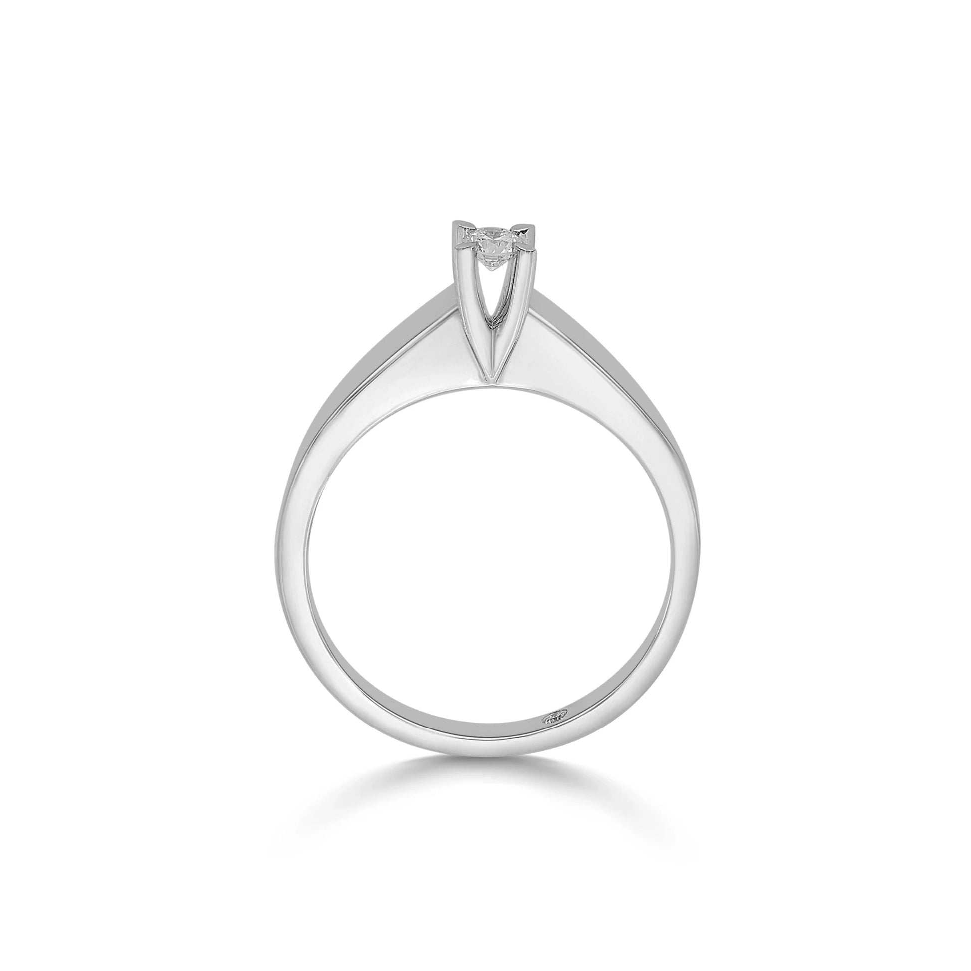 Solitaire Eternal Sparkle Minimalist Ring - Zen Diamond India
