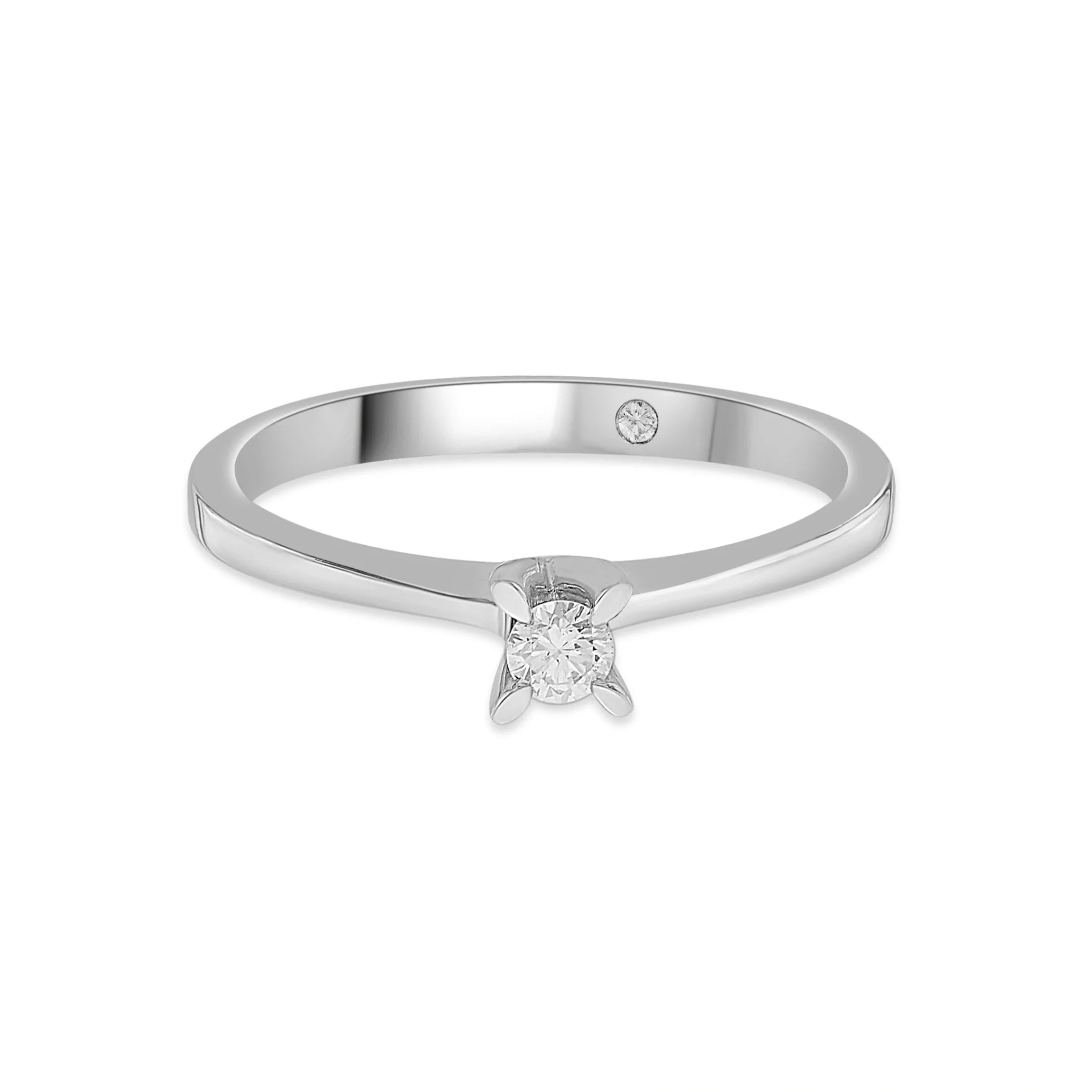 Zen Pirlanta Classic Solitaire Ring - Zen Diamond India