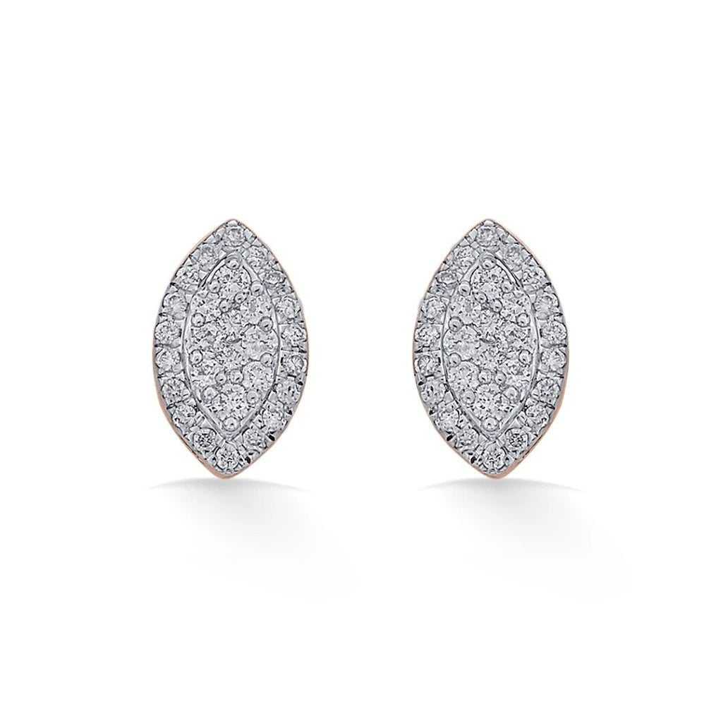 Deck Up Sparkle Petal Studs - Zen Diamond India