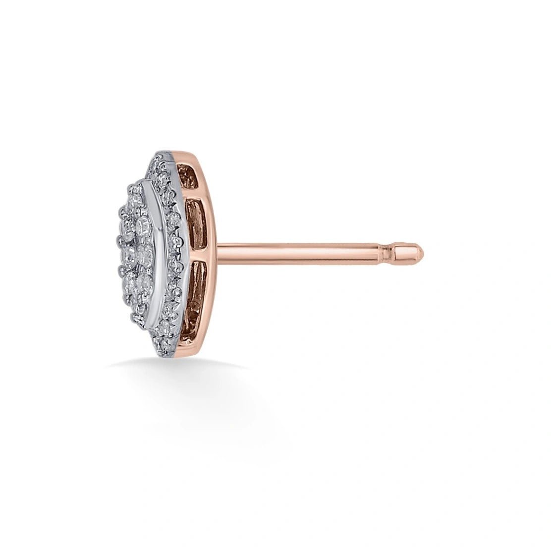 Deck Up Sparkle Petal Studs - Zen Diamond India