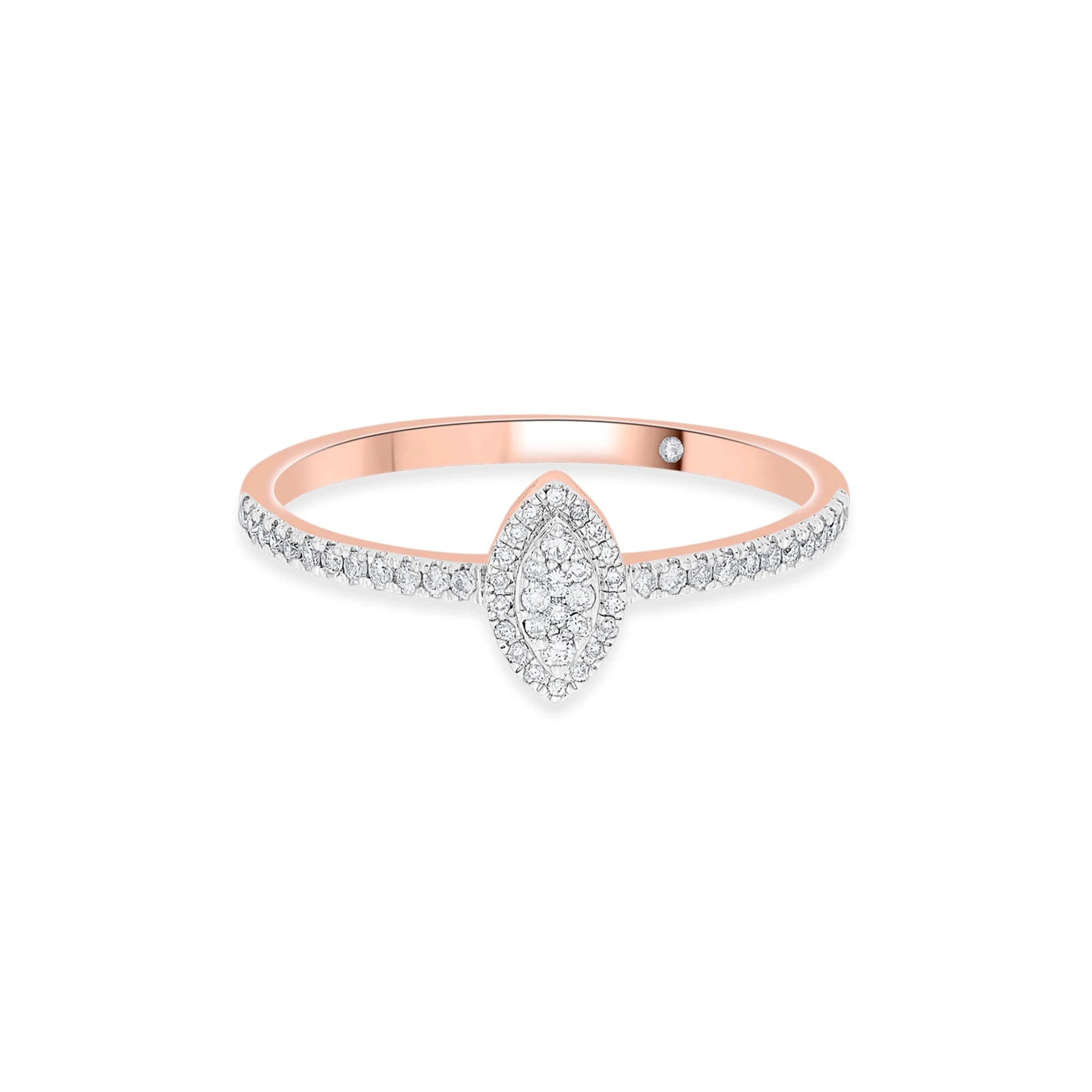 Marquise Mystique Halo Ring - Zen Diamond India