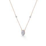Marquise Majesty Deck Up Diamond Necklace - Zen Diamond India