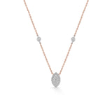 Marquise Majesty Deck Up Diamond Necklace - Zen Diamond India
