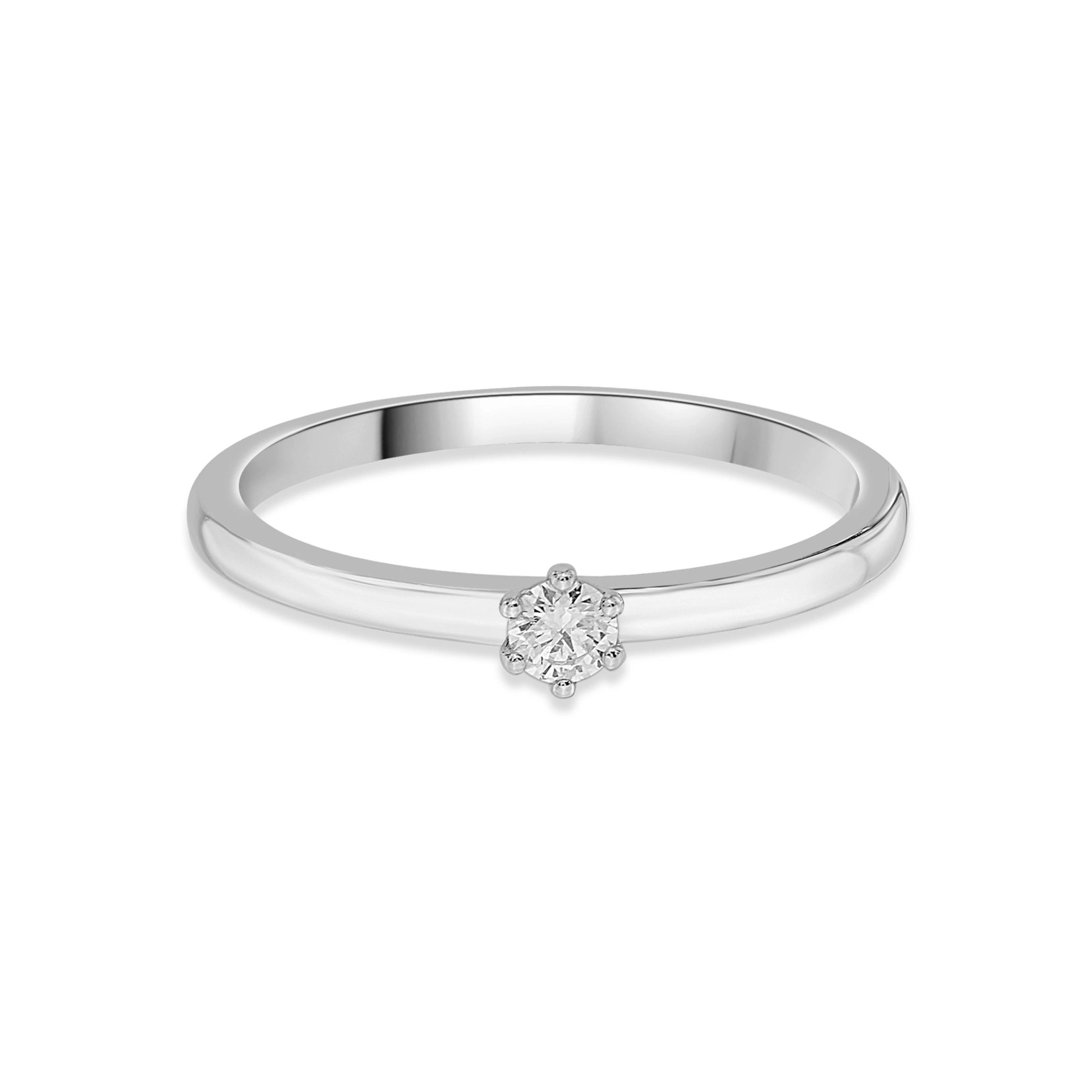 Zen Pirlanta Petite Zenith Ring - Zen Diamond India