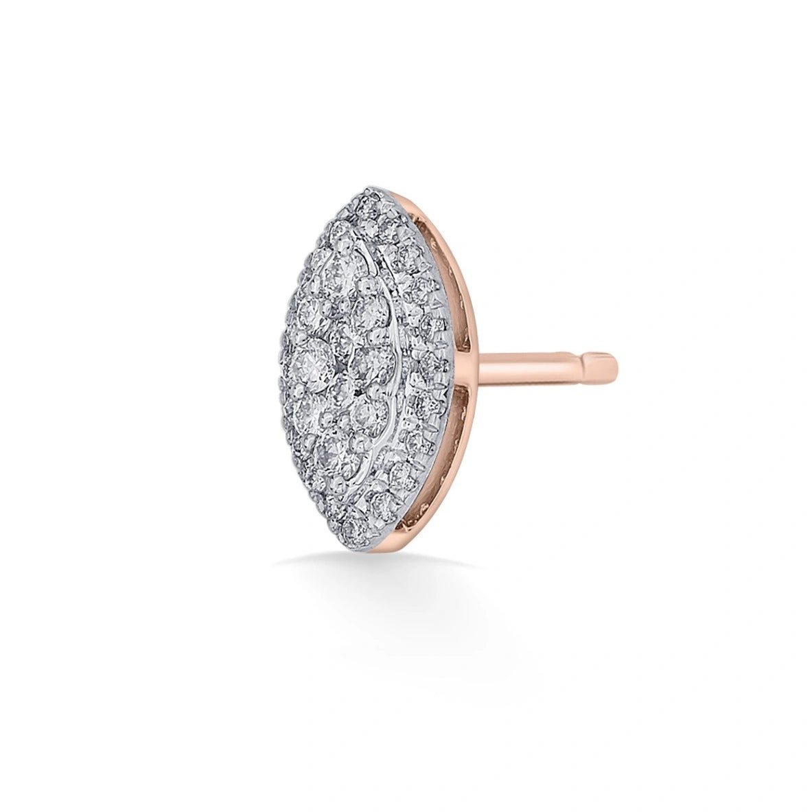 Deck up Lustre Leaf Studs - Zen Diamond India