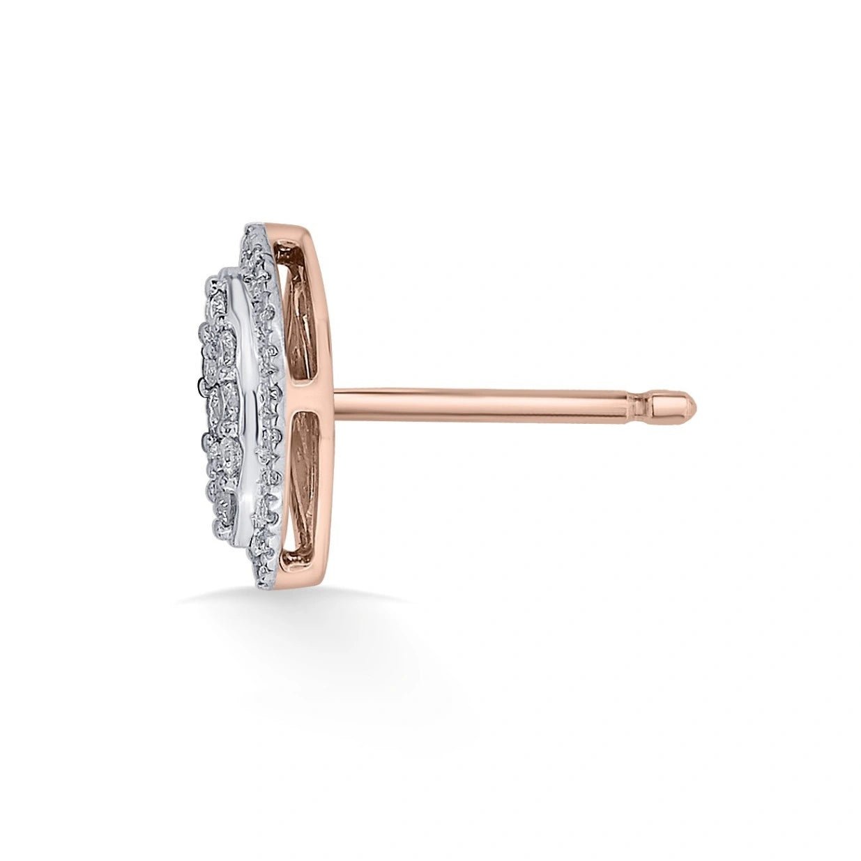 Deck up Lustre Leaf Studs - Zen Diamond India
