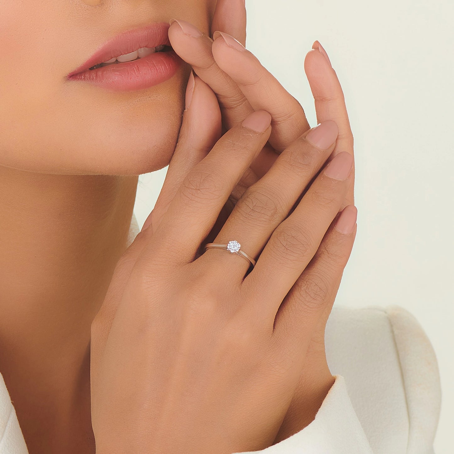 Boujee Blush Diamond Bloom Ring