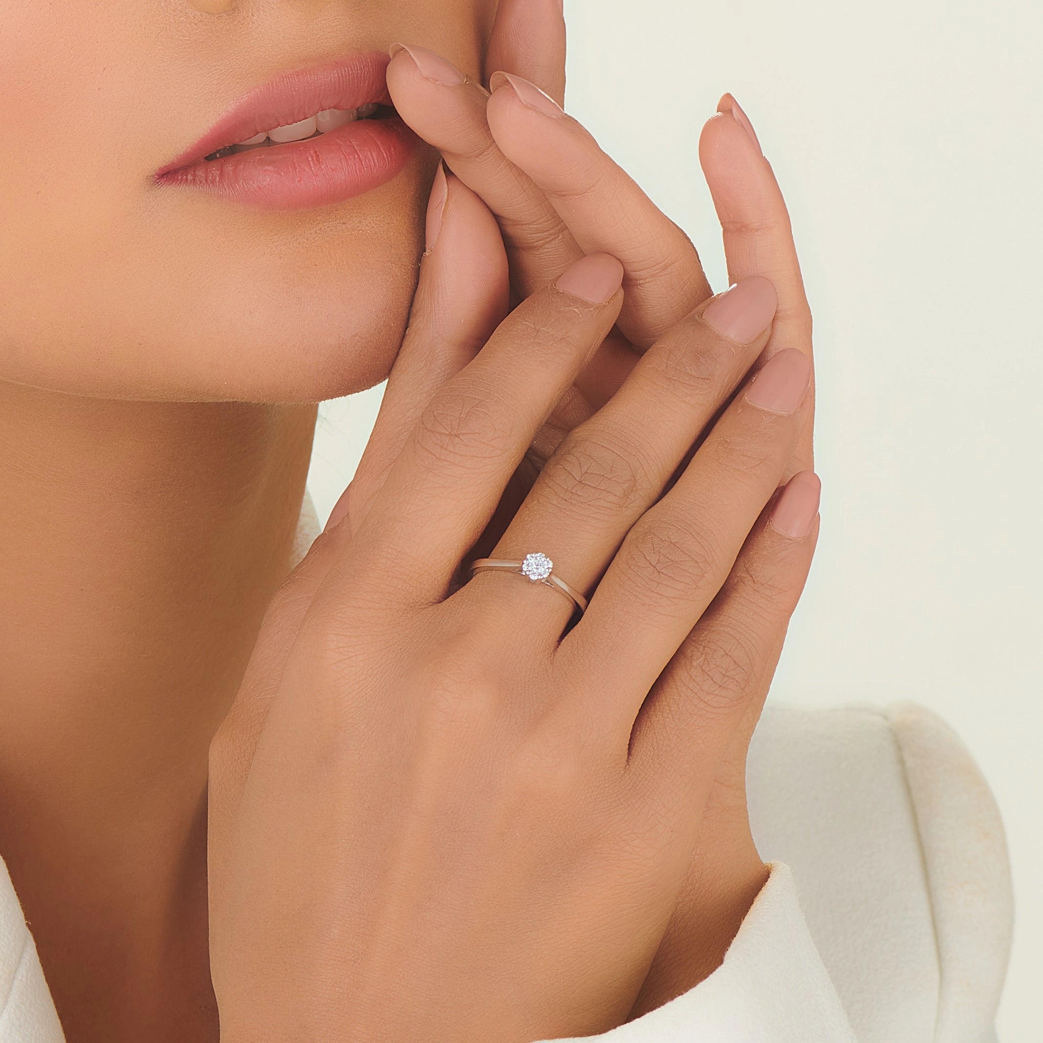 Boujee Blush Diamond Bloom Ring - Zen Diamond India