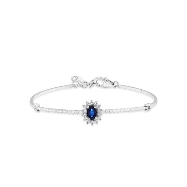 Toren Sapphire Starlit Charm Bracelet