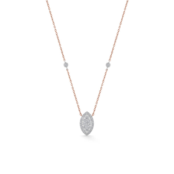 Deck Up Marquise Spark Luxe Necklace - Zen Diamond India