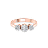 Trinity Celestial Bloom Diamond Ring - Zen Diamond India