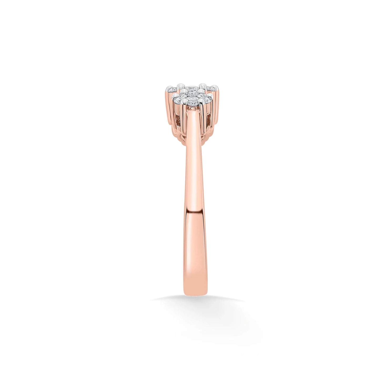 Trinity Celestial Bloom Diamond Ring - Zen Diamond India