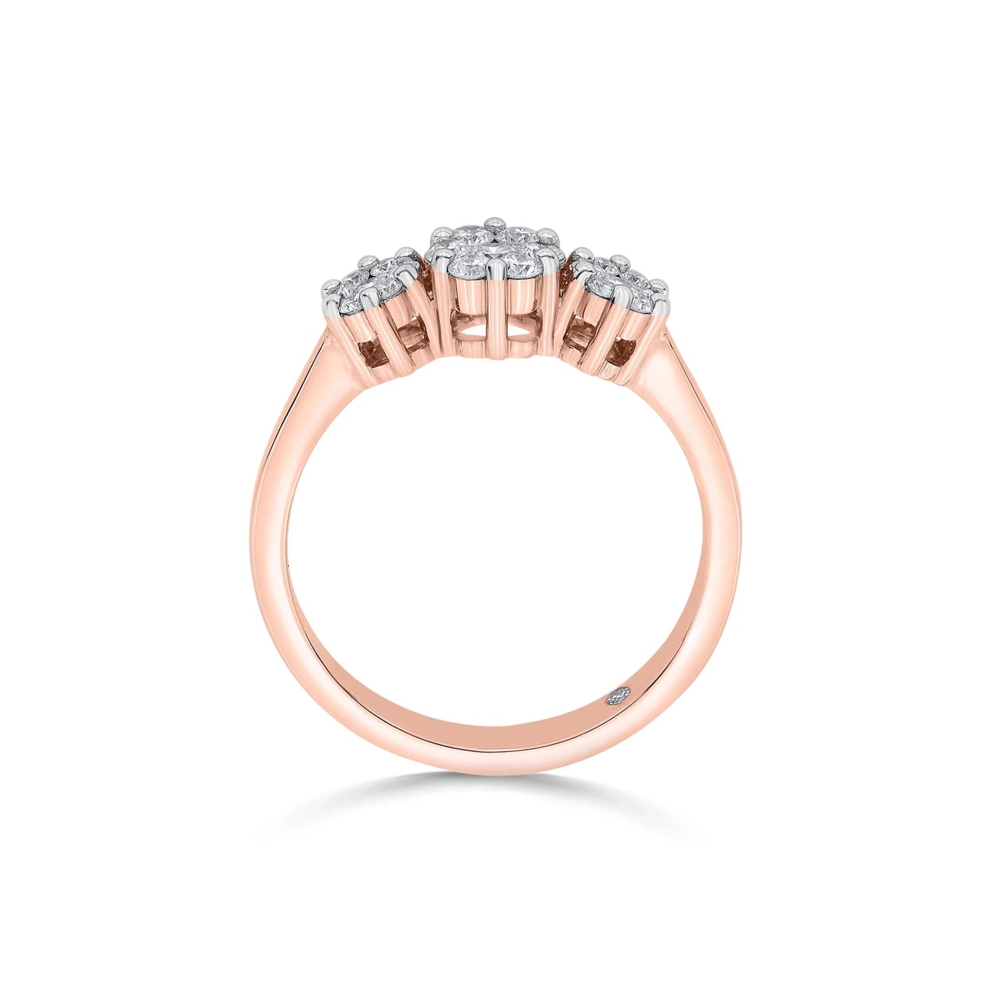 Trinity Celestial Bloom Diamond Ring - Zen Diamond India