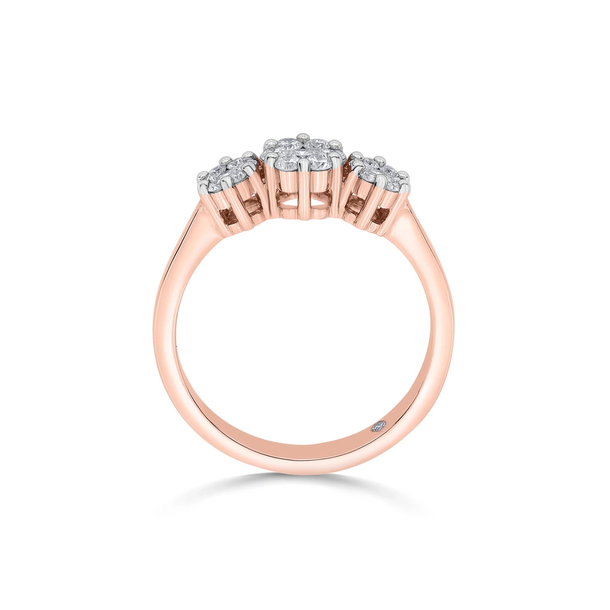 Trinity Celestial Bloom Diamond Ring - Zen Diamond India