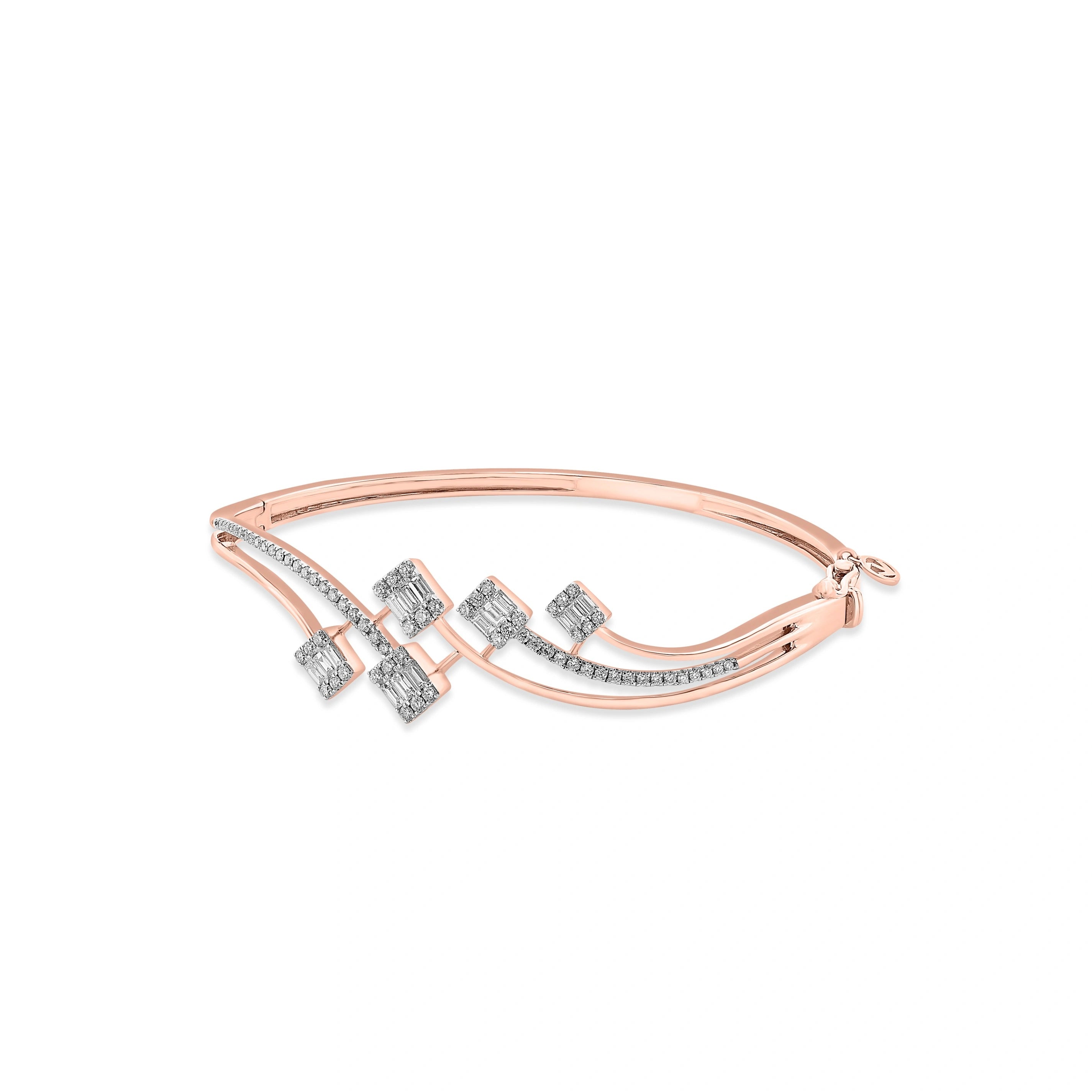 Criss - Cross Sparkle Embrace Bracelet - Zen Diamond India