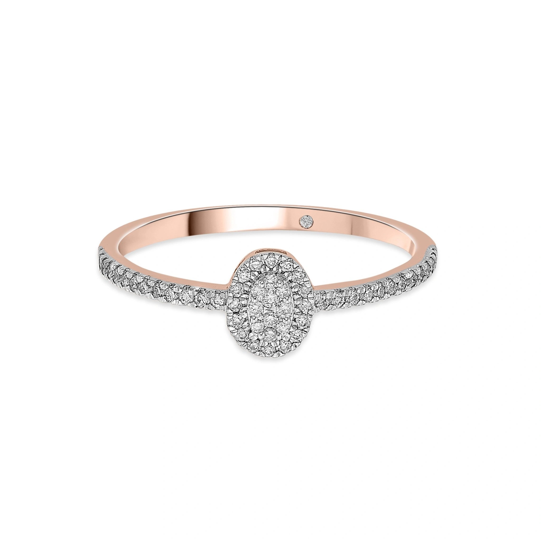 Deck Up Oval Opulence Ring - Zen Diamond India