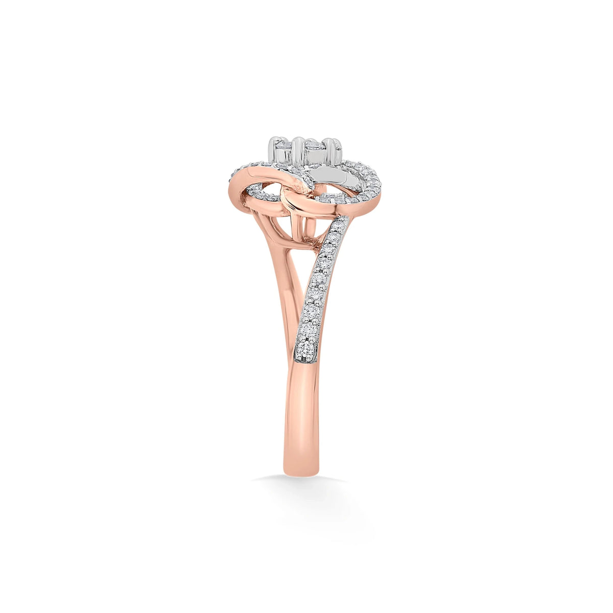 Sassy Twist of Brillance Diamond Ring - Zen Diamond India