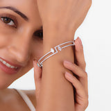 Enchante Glacial Zig-Zag Bracelet