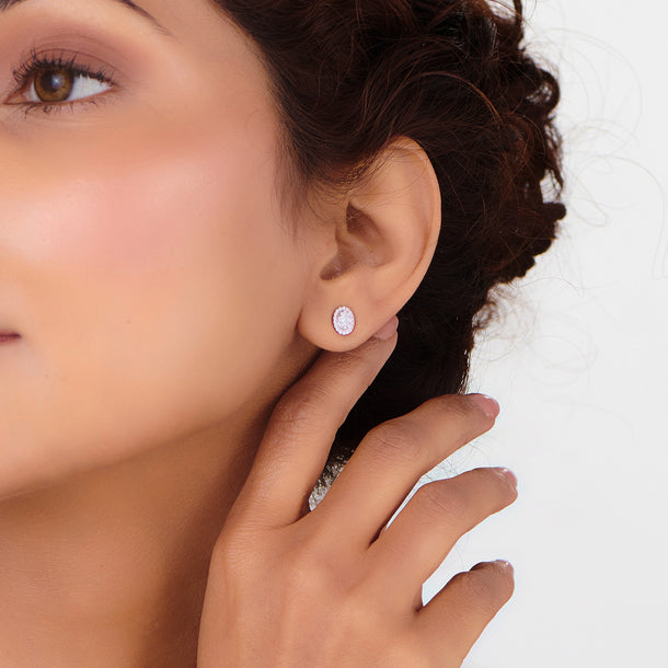 Deck Up Sparkle Aura Studs - Zen Diamond India