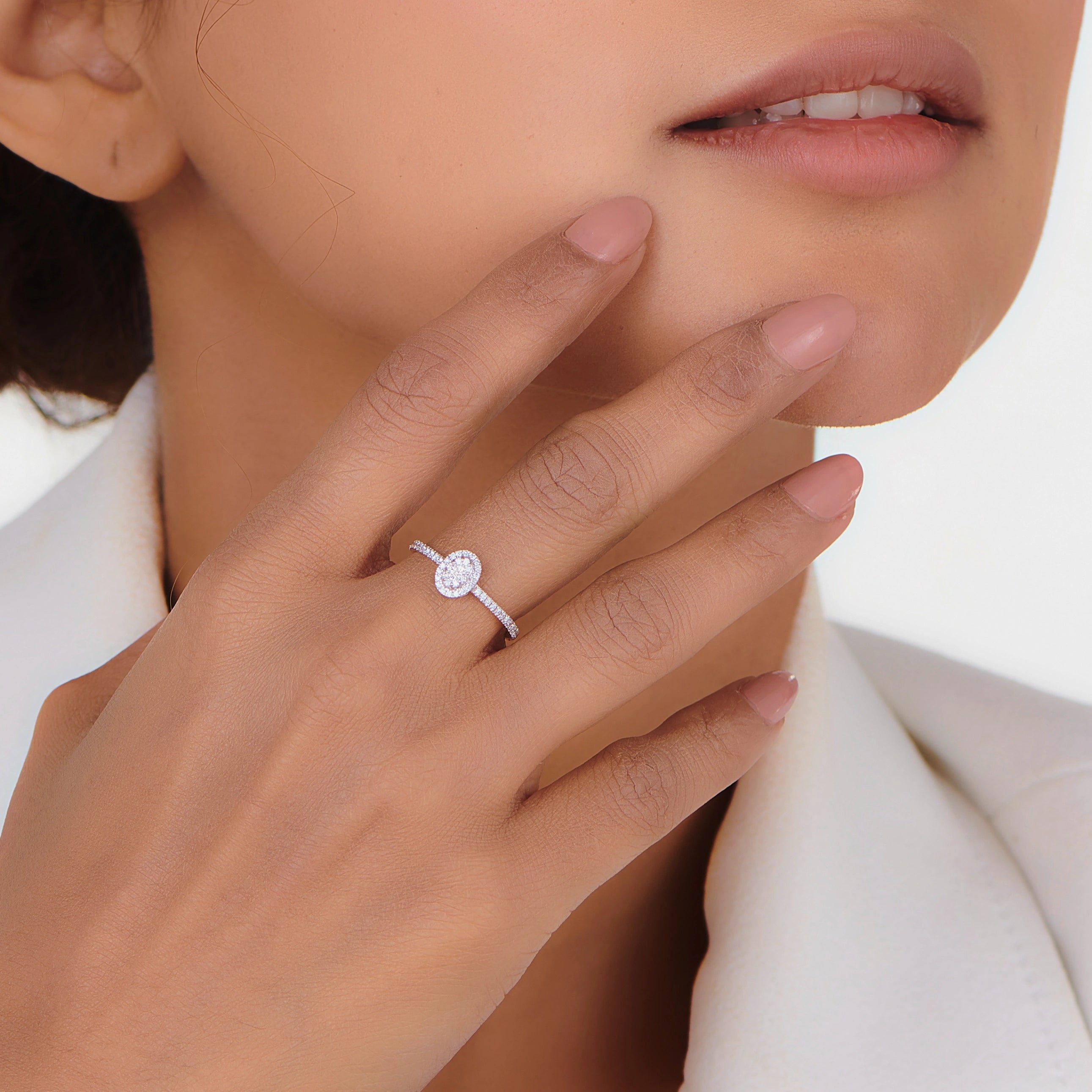 Deck Up Elegant Oval Enchant Ring - Zen Diamond India