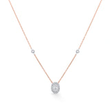 Deck Up Oval Dazzle Luxe Necklace - Zen Diamond India