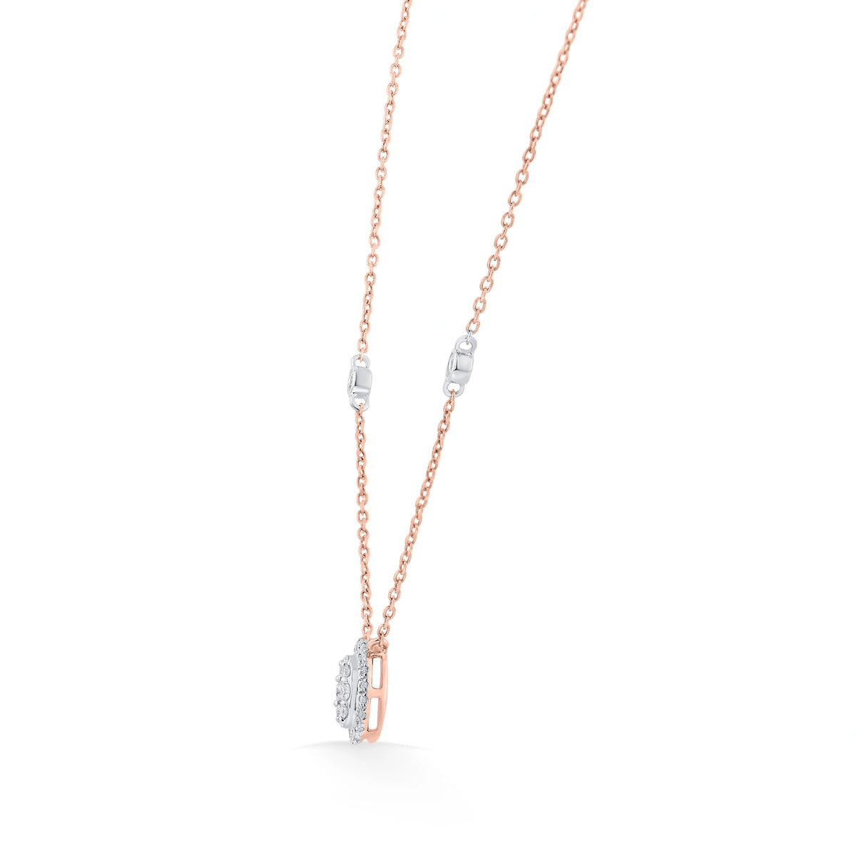 Deck Up Oval Dazzle Luxe Necklace - Zen Diamond India