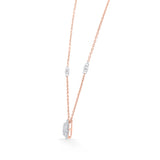 Deck Up Oval Dazzle Luxe Necklace - Zen Diamond India