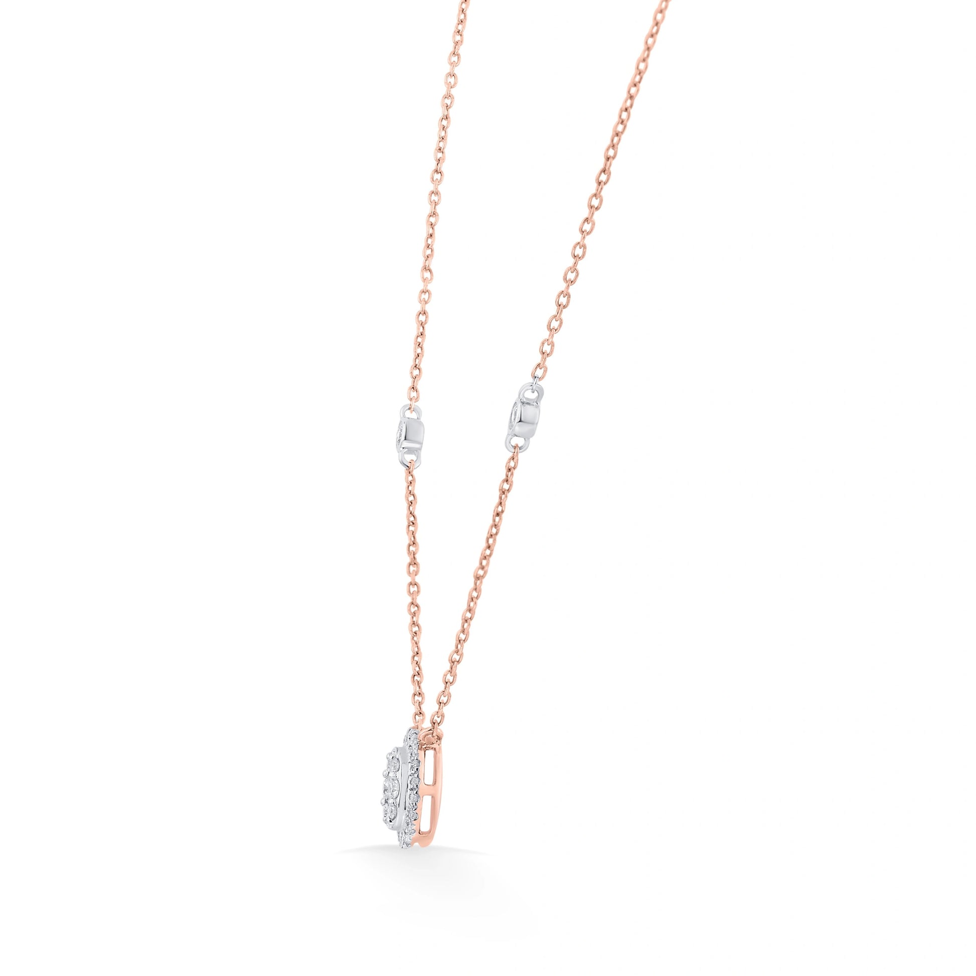 Deck Up Oval Dazzle Luxe Necklace - Zen Diamond India