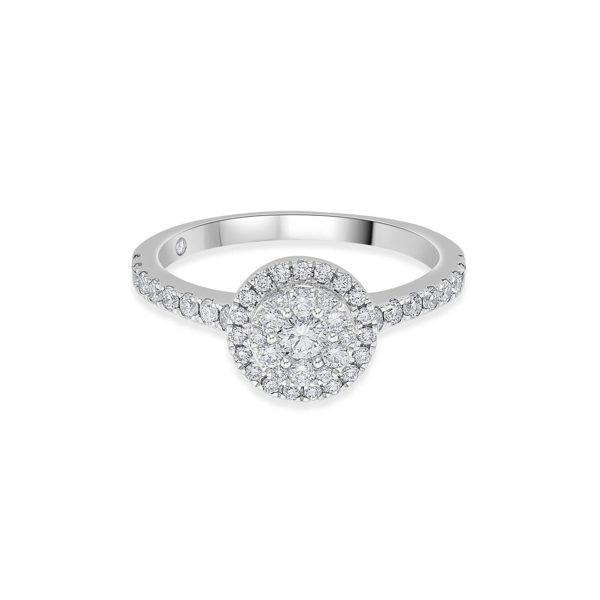 Sassy Celestial Halo Diamond Majesty Ring - Zen Diamond India
