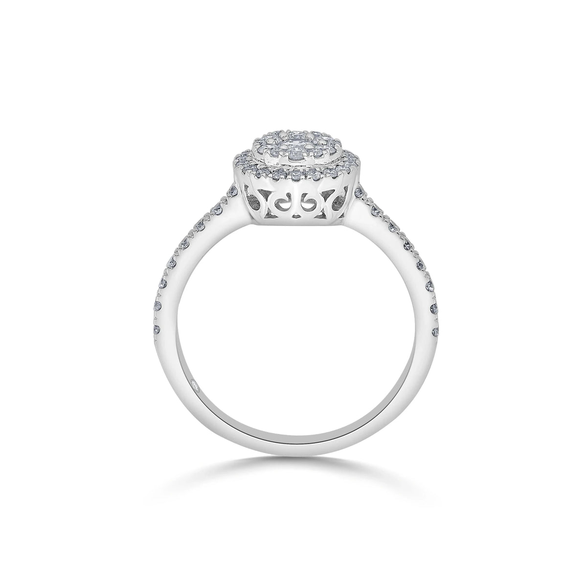 Sassy Celestial Halo Diamond Majesty Ring - Zen Diamond India