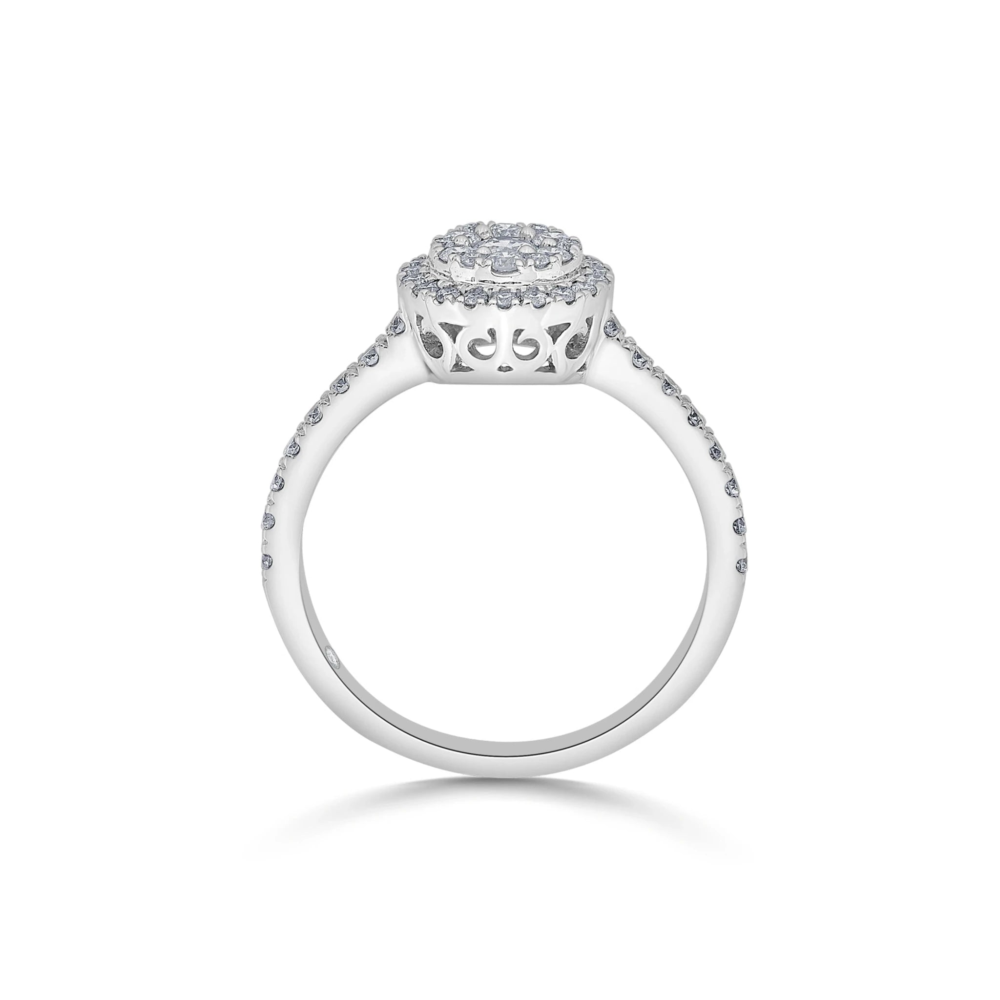 Sassy Celestial Halo Diamond Majesty Ring - Zen Diamond India