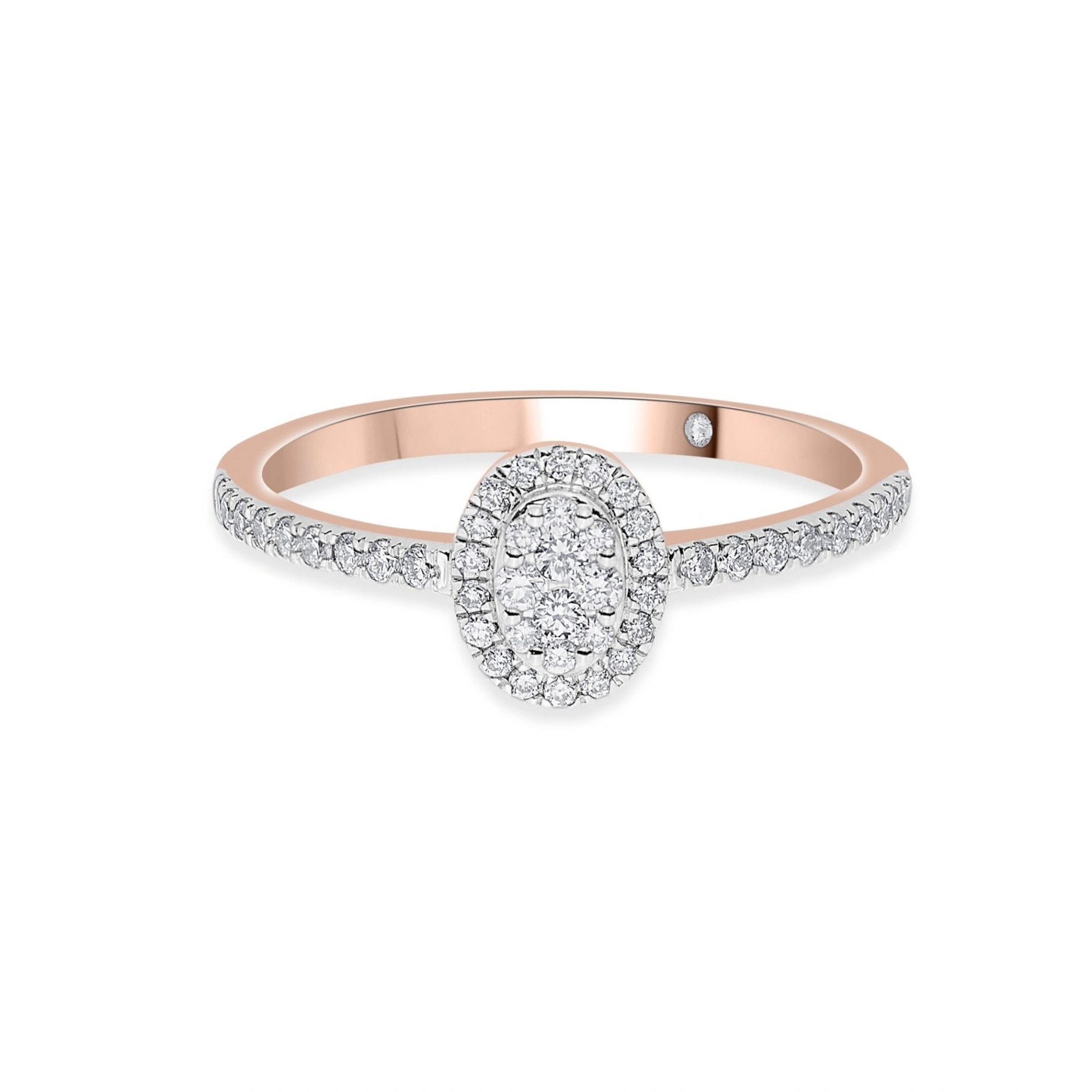 Deck Up Radiant Oval Diva Ring - Zen Diamond India