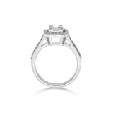 Regal Radiance Emerald Halo Ring - Zen Diamond India