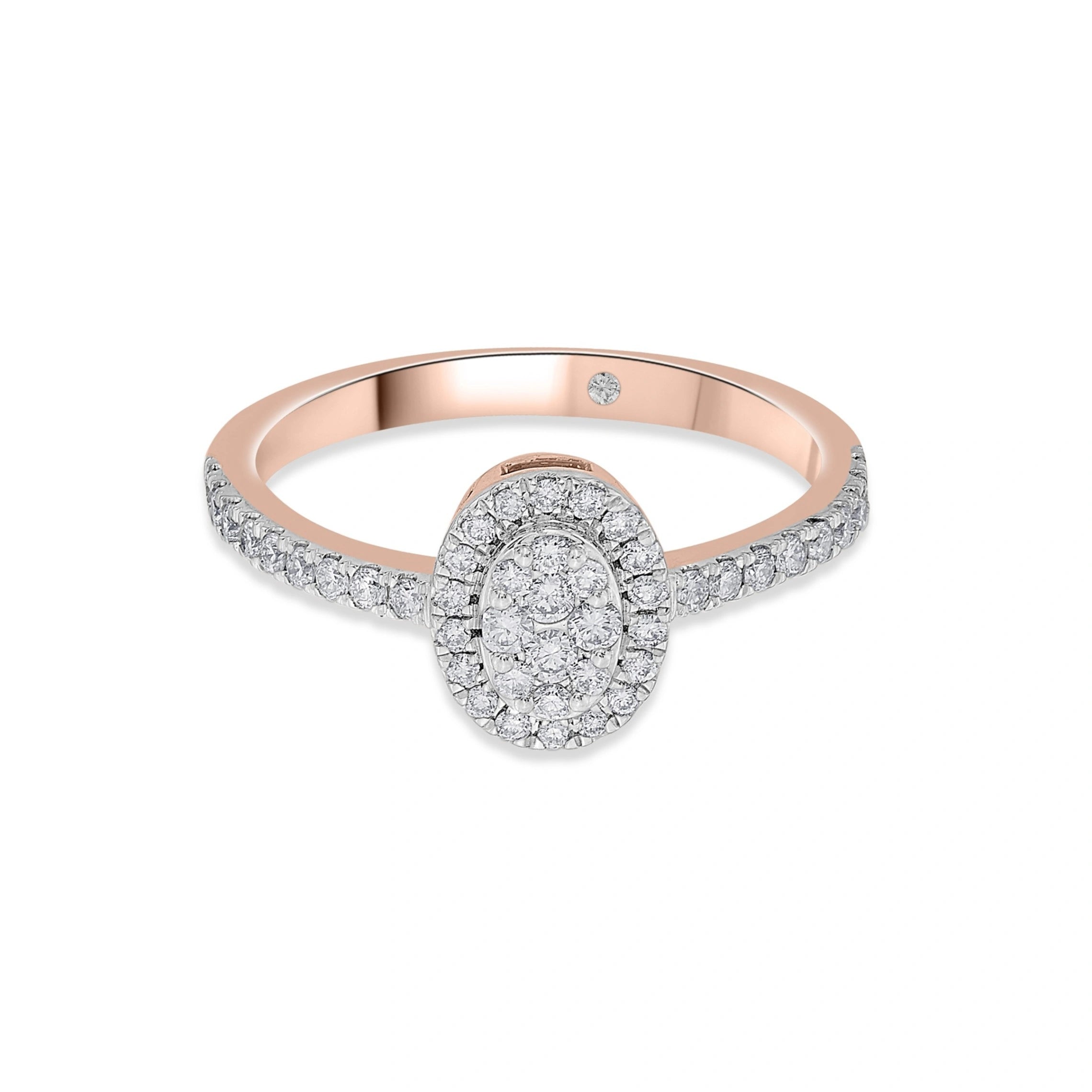 Deck Up Glittering Oval Grandeur - Zen Diamond India