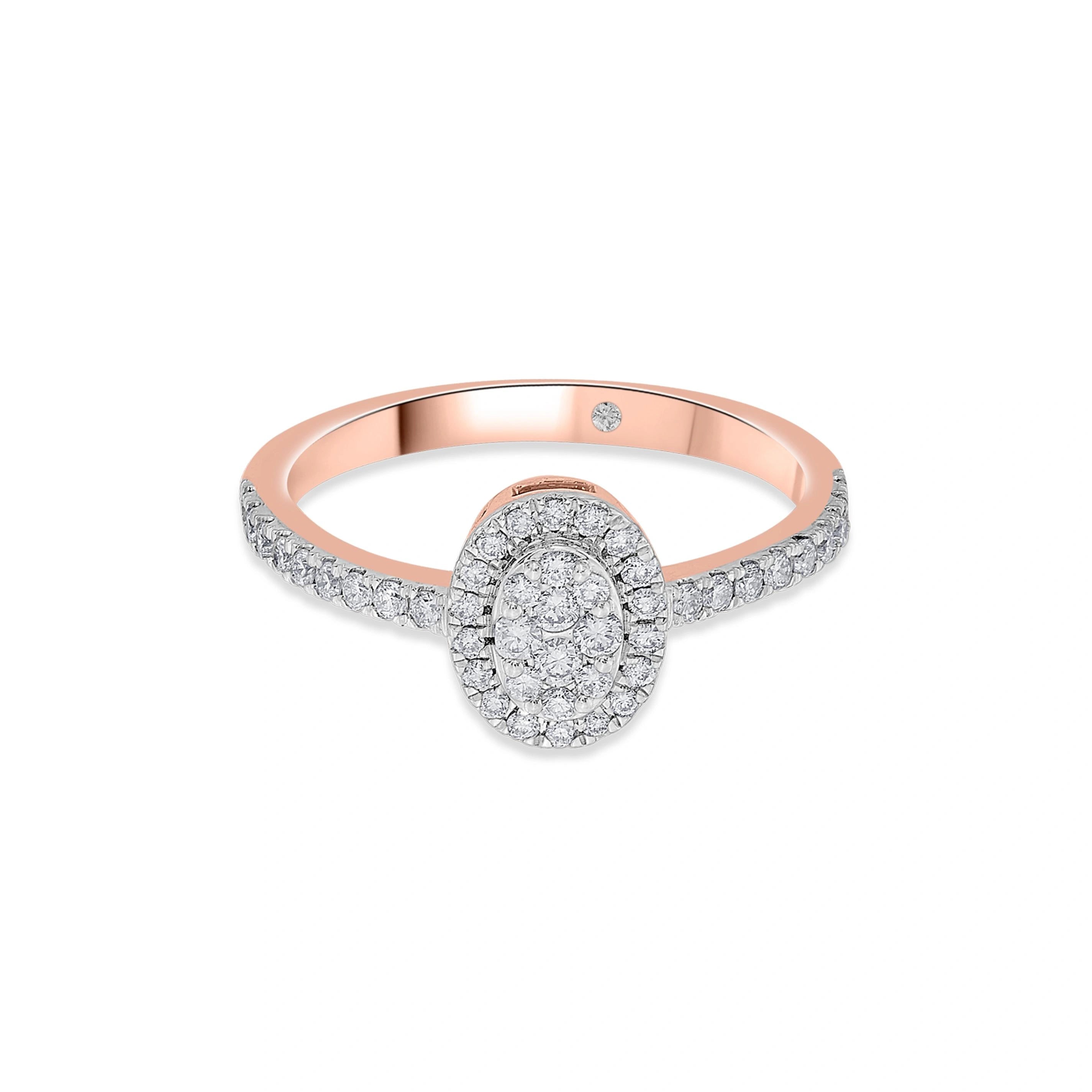 Twinkle Oval Charm Ring