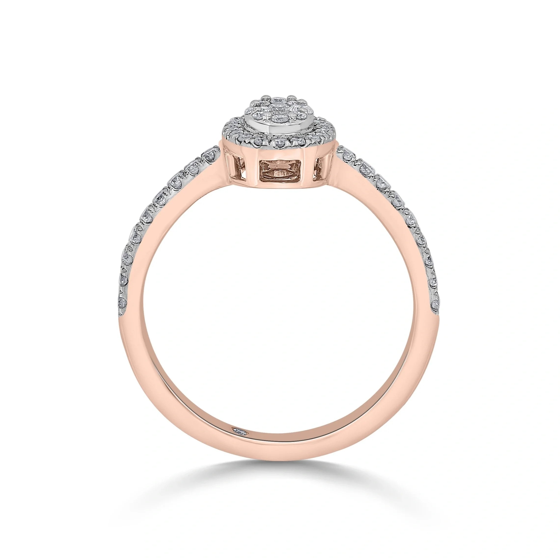 Twinkle Oval Charm Ring - Zen Diamond India