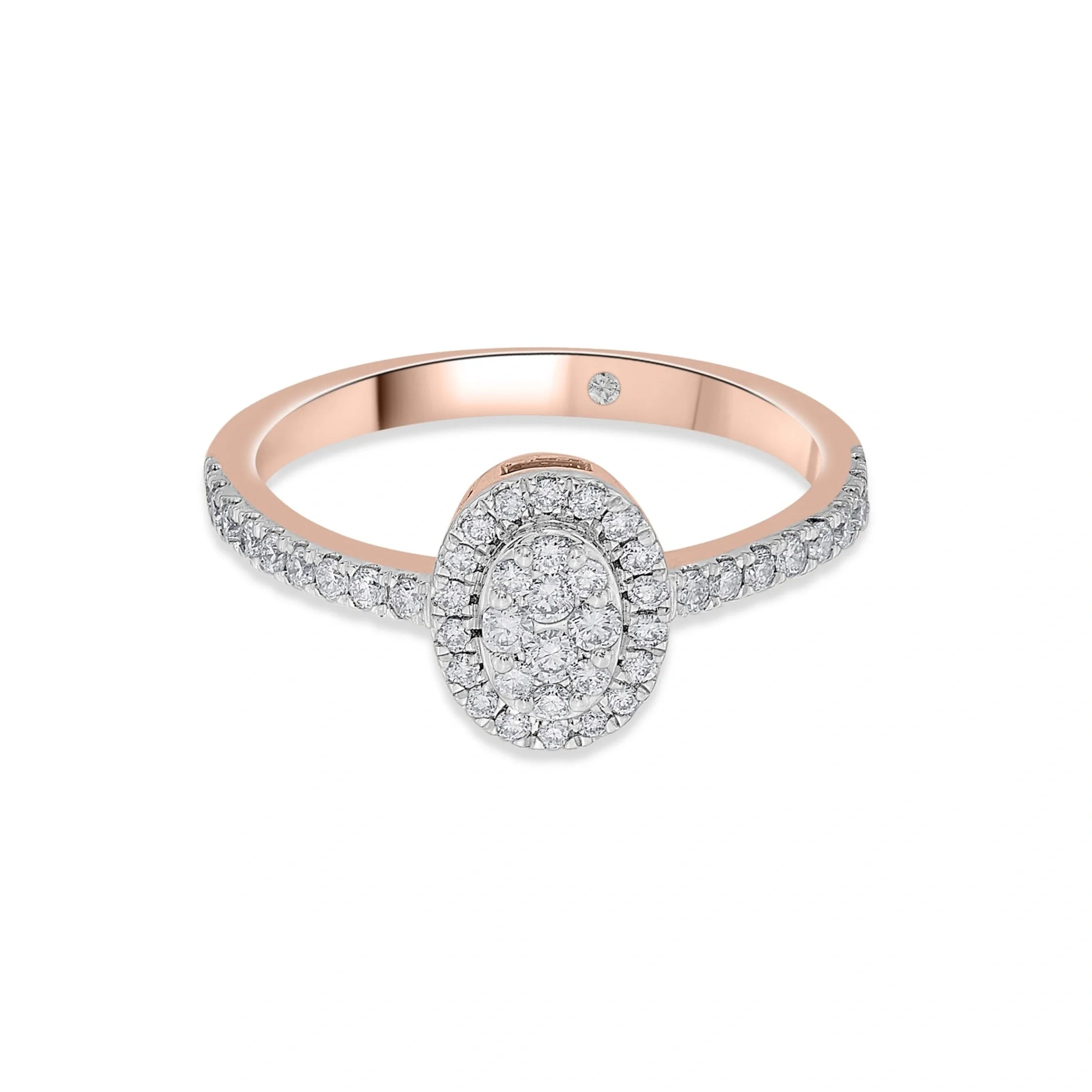 Twinkle Oval Charm Ring - Zen Diamond India