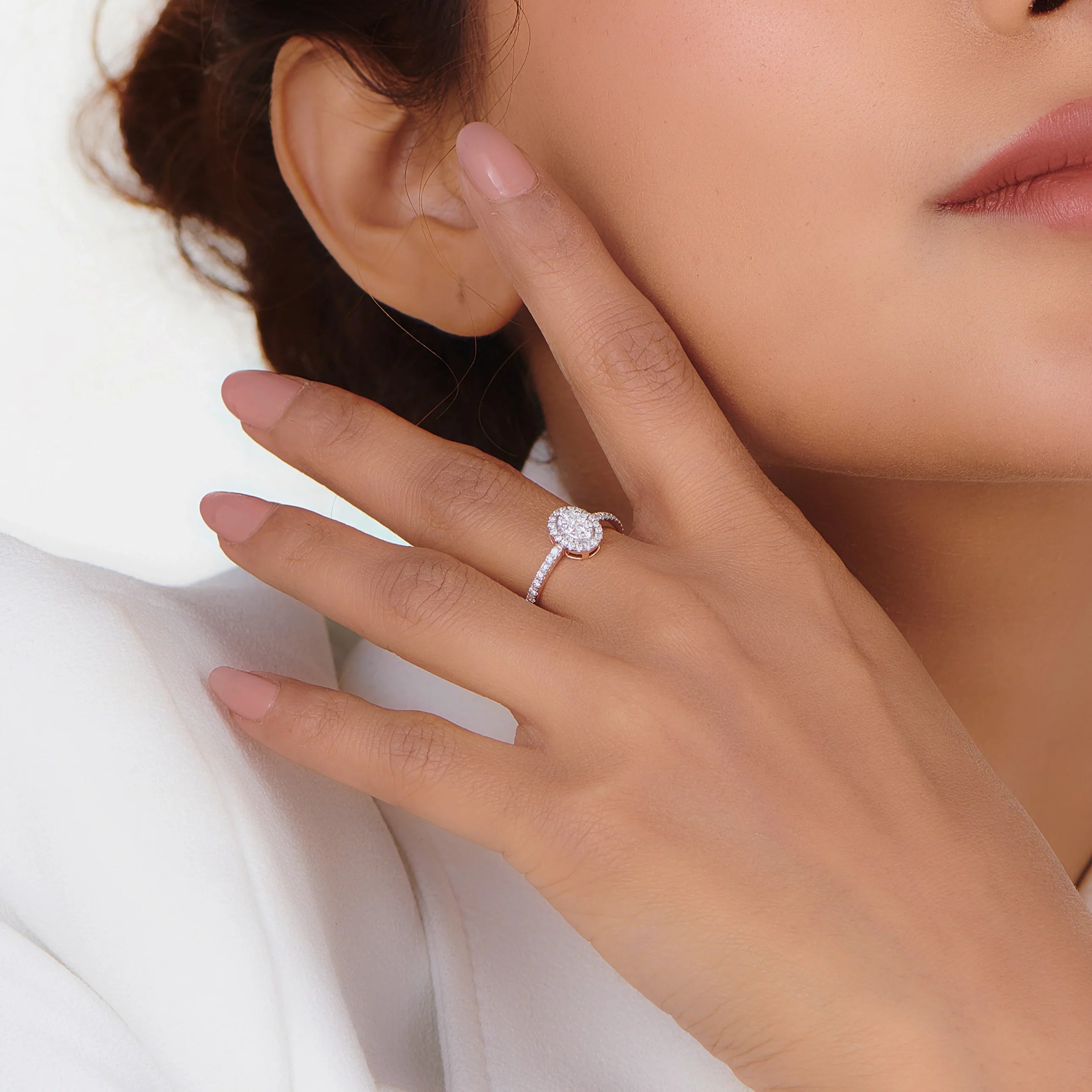 Twinkle Oval Charm Ring - Zen Diamond India
