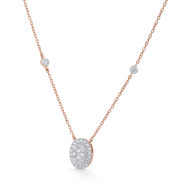 Deck Up Oval Glitz Royale Necklace - Zen Diamond India