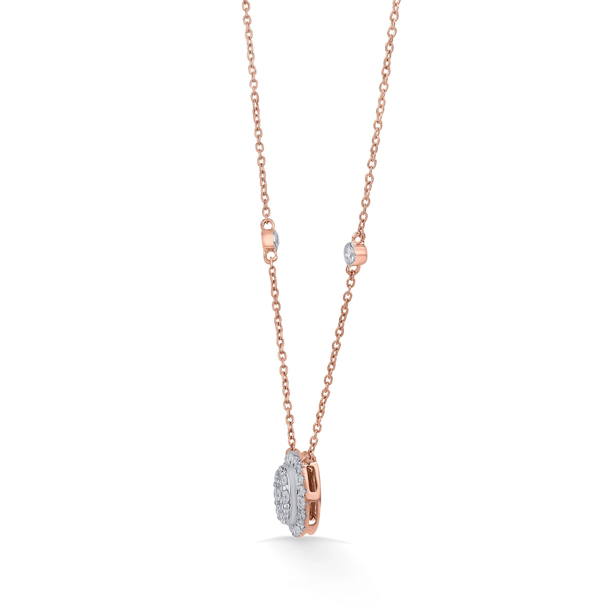 Deck Up Oval Glitz Royale Necklace - Zen Diamond India