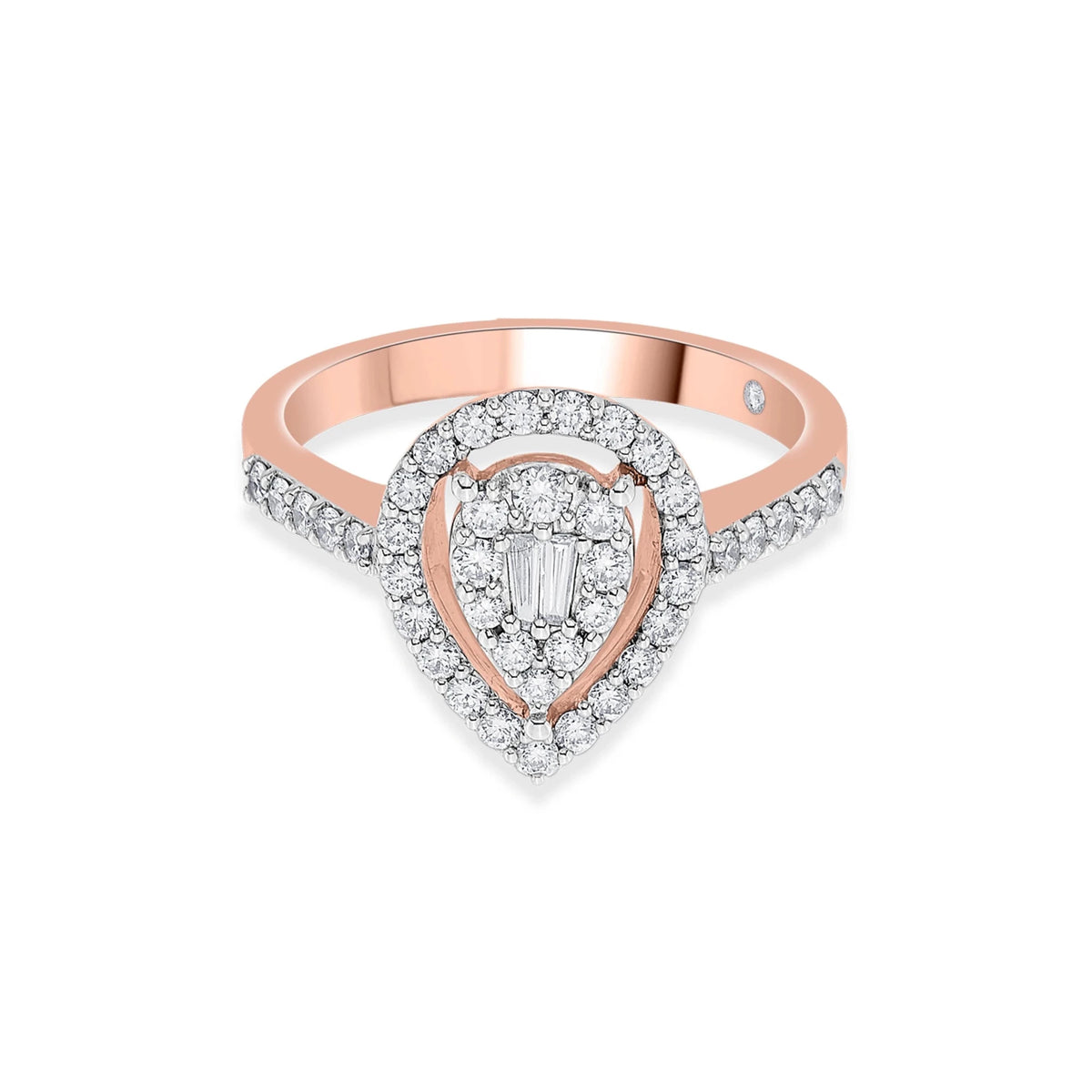 Radiant Teardrop Majesty Ring - Zen Diamond India