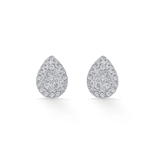 Deck Up Gleam Dewdrop Studs - Zen Diamond India