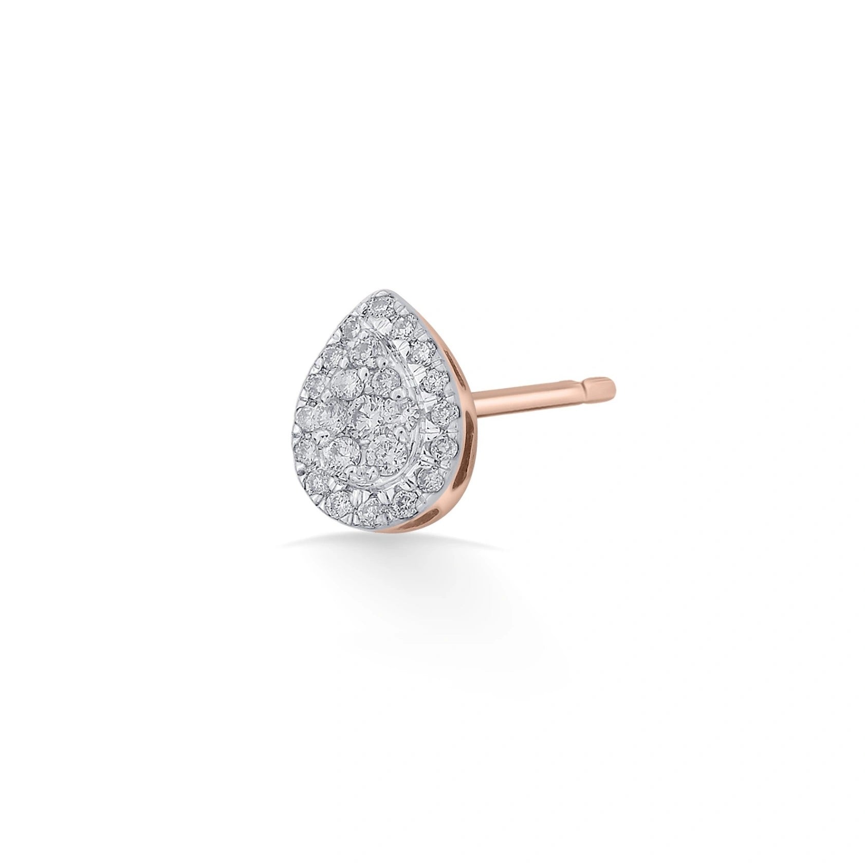 Deck Up Gleam Dewdrop Studs - Zen Diamond India